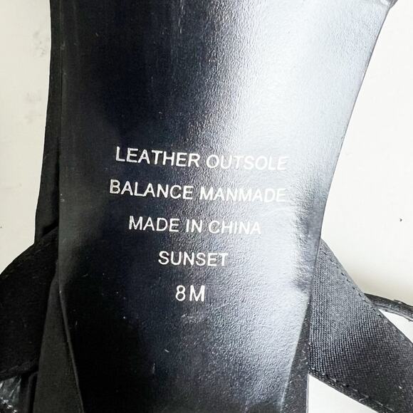 Alfani Sunset Black Rhinestone Pointed Toe Ankle Strap Stiletto Pumps Size 8 M - Picture 8 of 10